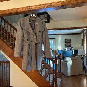 New York & Company Gray Trench Coat